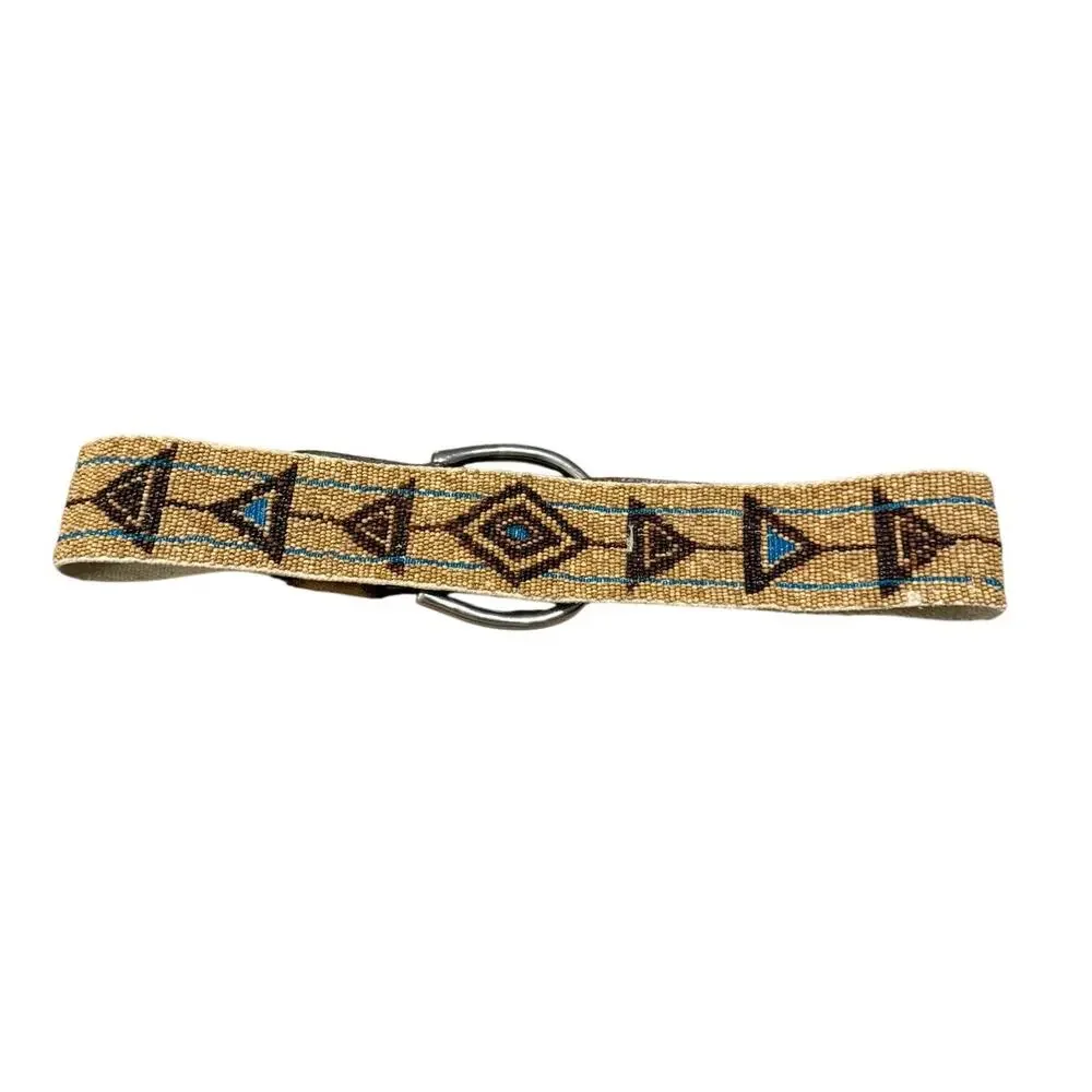 VTG Ralph Lauren Southwest Beaded Belt Turquoise Beads Women’s Sz. M